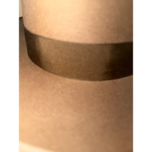 Optimo Chicago Premium Beaver Felt Fedora – Size 7½ (60 cm)Camel/Brown Wide Brim - Picture 4 of 11